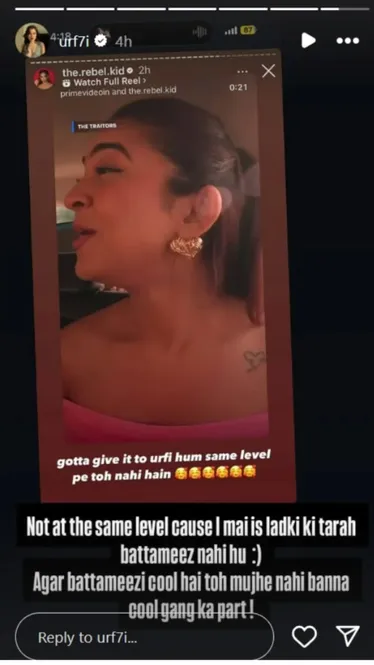 Uorfi Javed IG story