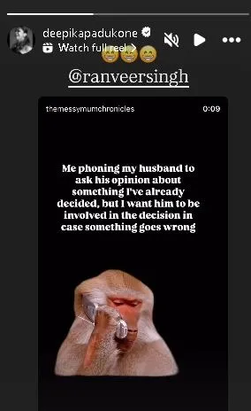 Deepika Padukoone IG story