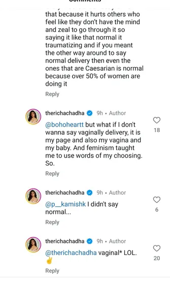 Richa chadha instagram post