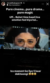 Shraddha Kapoor IG Story