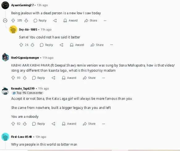 sona mohaptara redditors reax