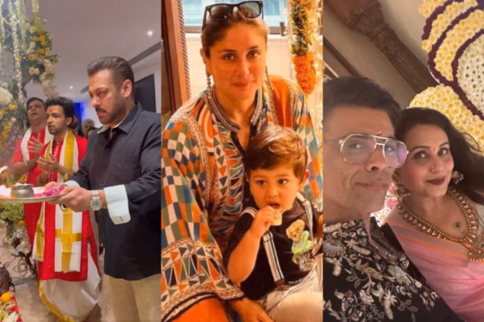 Ganesh Chaturthi 2025 Salman Khan, Karan Johar To Shah Rukh Khan And Kareena Kapoor Khan and others celebrate