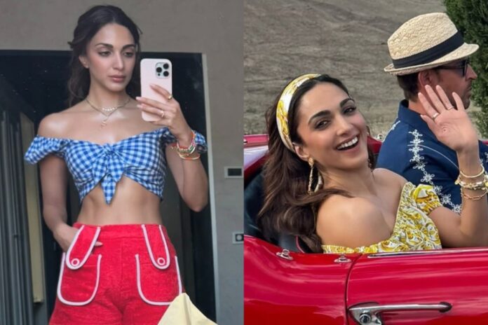 Kiara Advani and Hrithik Roshan Ride Through Rome in War 2 BTS
