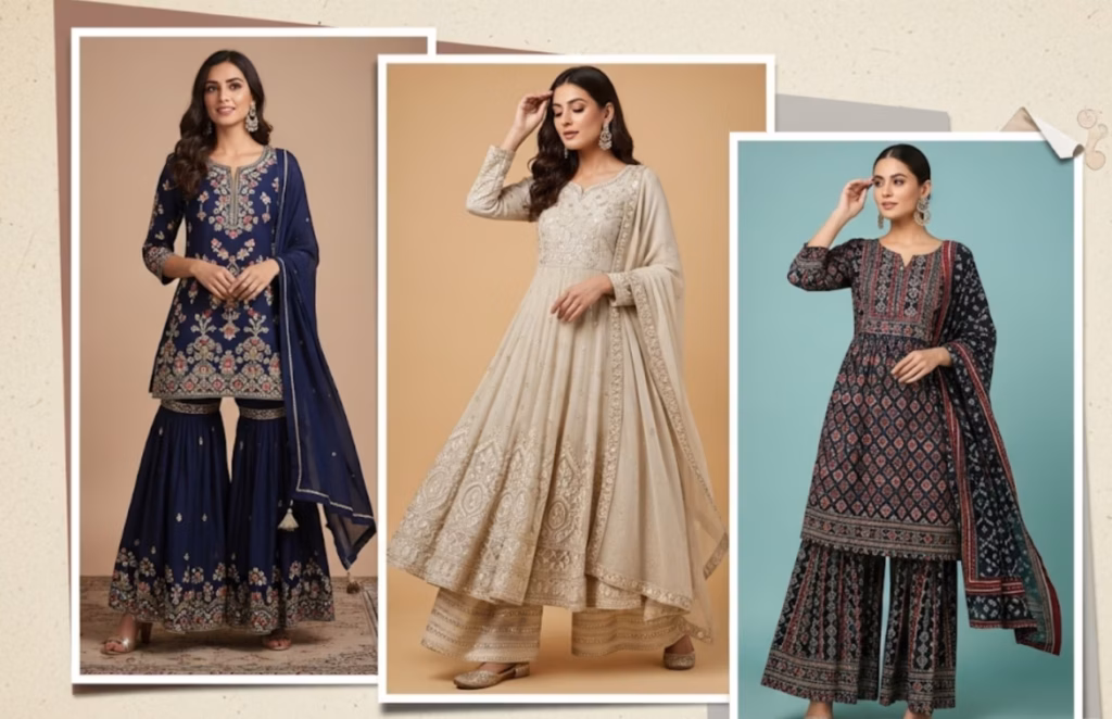 Sharara, Anarkali, And Suit Sets
