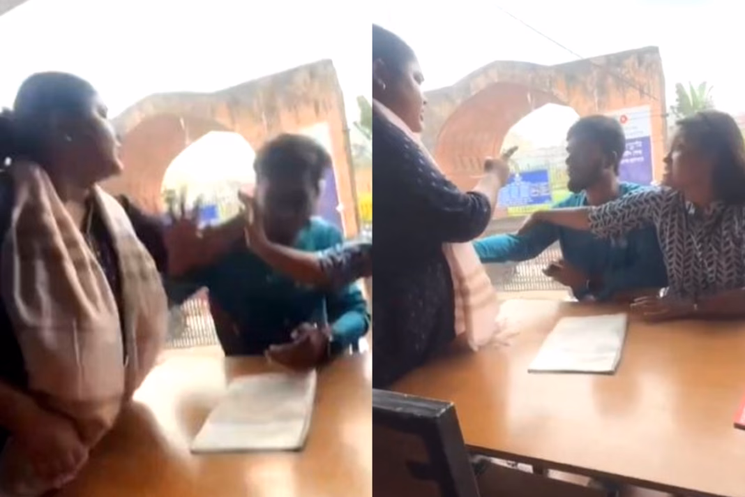 Viral Video Girlfriend Catches BF Double Dating, Gives Zordar Thappad - See What The Other Woman Does