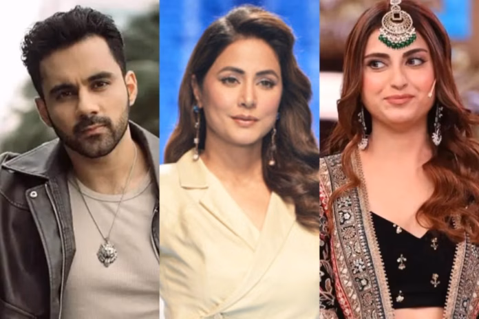 Bigg Boss 19 Hina Khan Abhishek Bajaj and Farhana Bhatt