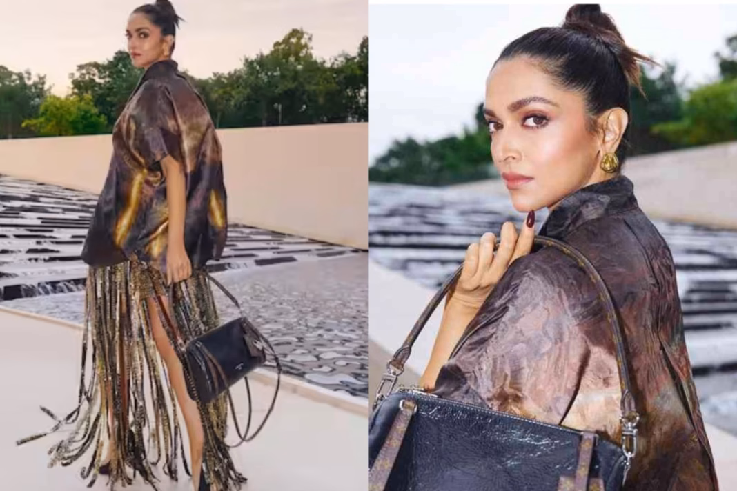Deepika Padukone In LV Outfit From Paris Event