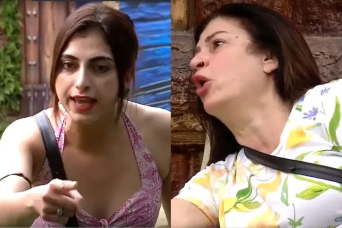 Farhana Bhatt and Kunickaa Sadanand Fight in Bigg Boss 19 Farhana Bhatt and Kunickaa Sadanand Fight in Bigg Boss 19