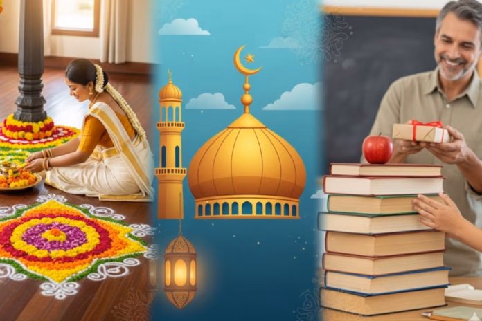 Onam To Eid Ul Milad Un Nabi And Teachers' Day, Festivities Across India Today