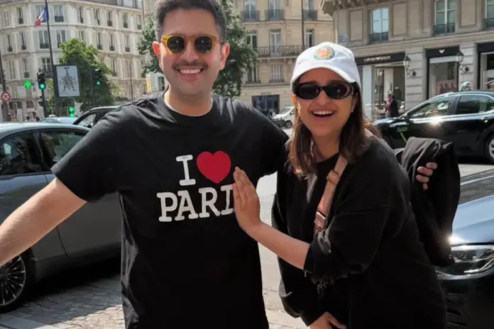 Raghav Chadha Flaunts I Love Pari Tshirt With Parineeti Chopra