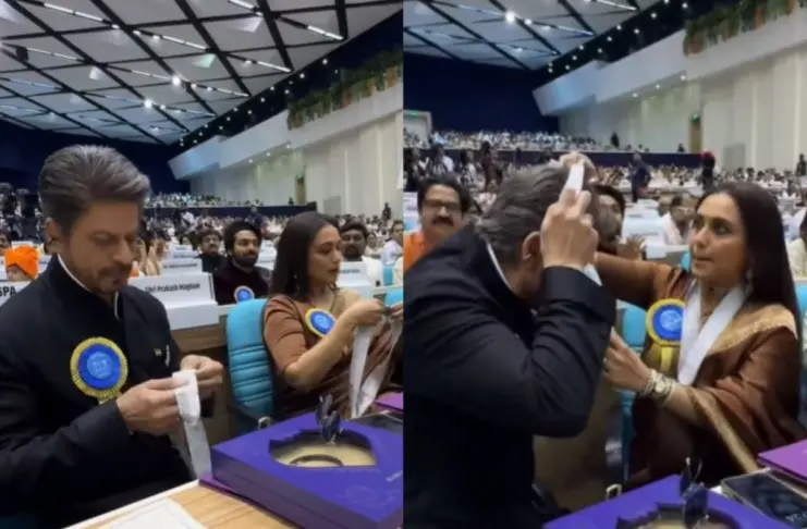 Shah Rukh Khan Struggles To Wear His National Award Medal, Rani Mukerji Helps