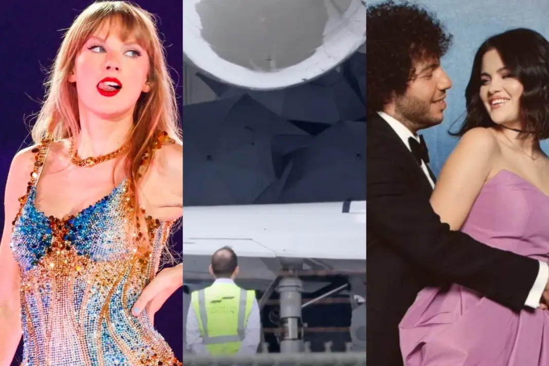 Taylor Swift at Selena Gomez and Benny Blance's wedding leaked viral pic