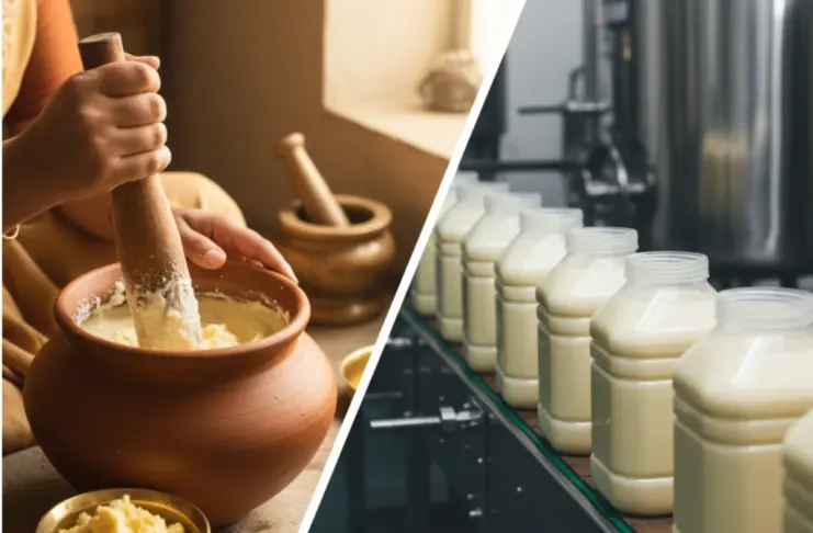 Traditional Bilona GheerVs Factory Ghee