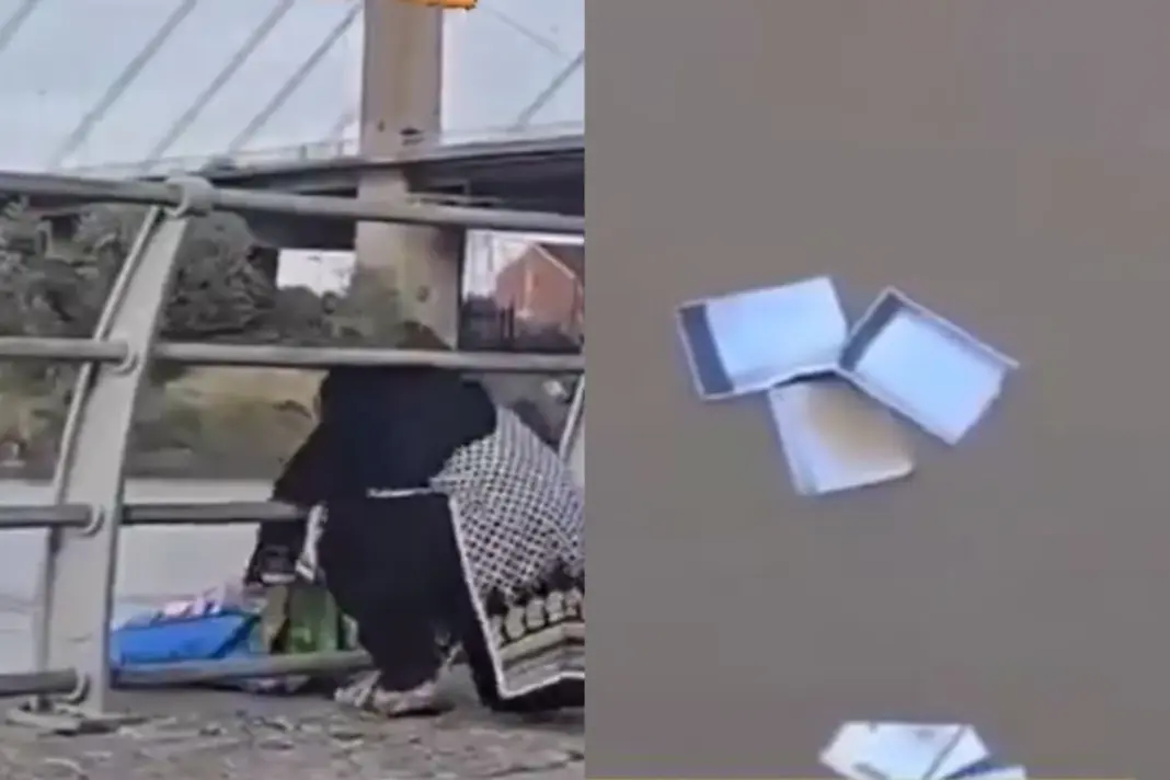 Virai Video Pakistani Woman Dumps Rubbish In River
