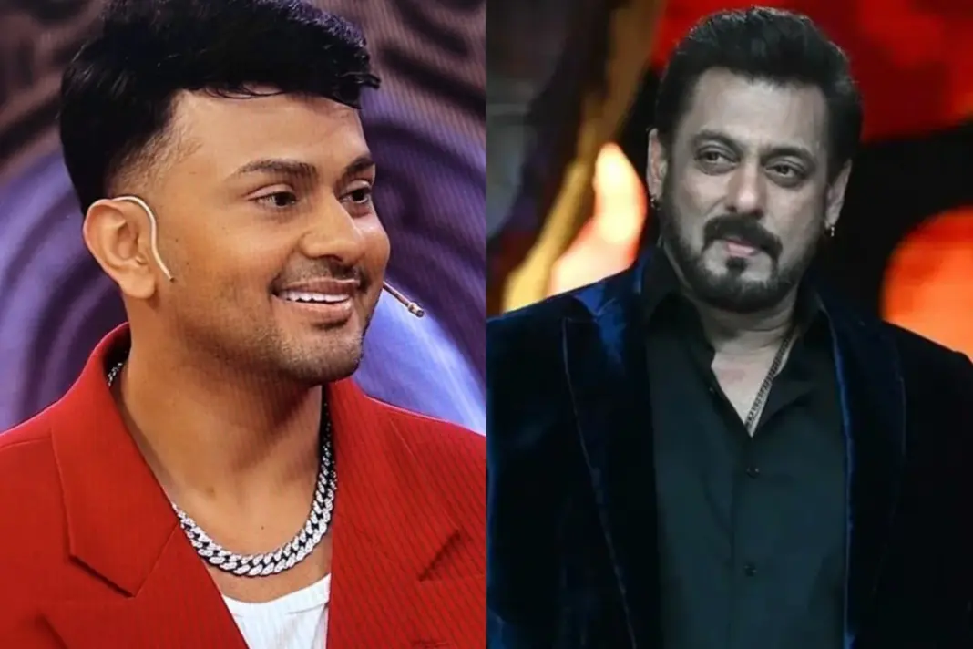 Awez Darbar and Salman Khan in Bigg Boss 19