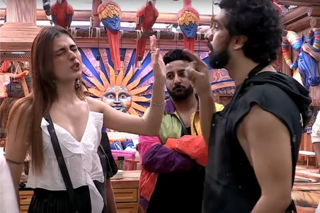 Bigg Boss 19 Amaal Mallik and Farhana Bhatt fight over dishwashing duty