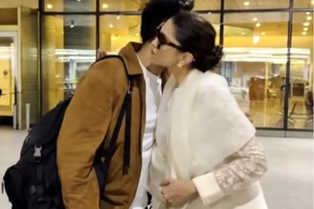 Deepika Padukone and Ranbir Kapoor Hug