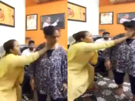 Mumbai Viral Video MNS Worker Slaps Woman For Allegedly 'Abusing' Her Husband, Forces Her To Apologise