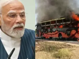 Rajasthan- Bus- Fire