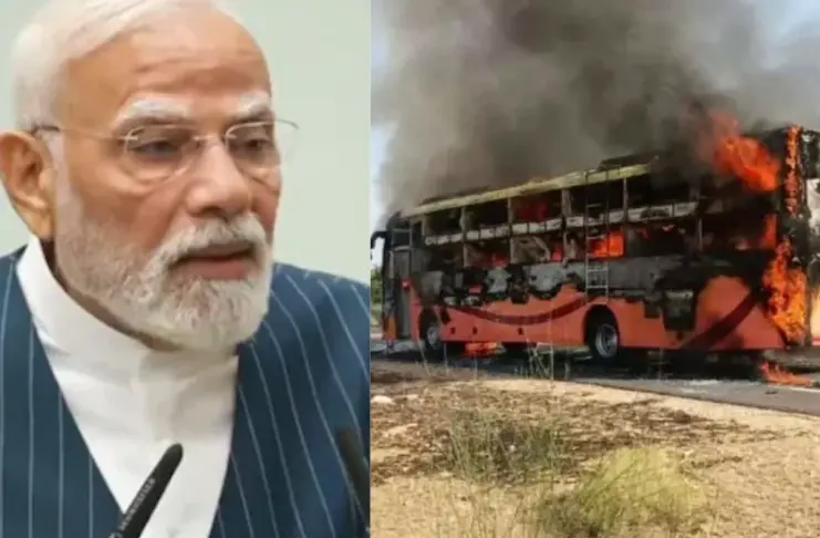 Rajasthan- Bus- Fire
