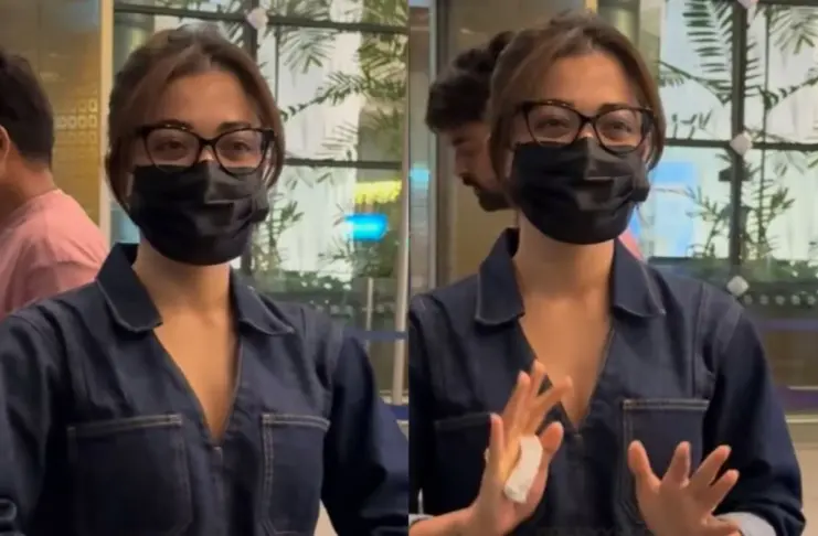Rashmika Mandanna Viral Video Refusing To Remove Mask