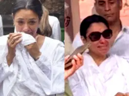 Satish Shah Funeral - Rupali Ganguly Cries Inconsolably