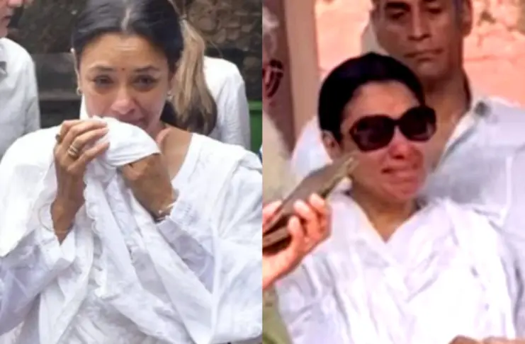 Satish Shah Funeral - Rupali Ganguly Cries Inconsolably