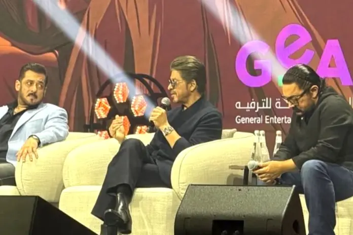 Shah Rukh Khan, Salman Khan and Aamir Khan in Riyadh