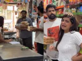 Viral Video: Angrezi Me Haath Tung ! Lady Shop Owner Refuses to Give Credit, But Fails to Stop This Customer as He Uses Words in English, Watch Viral Video