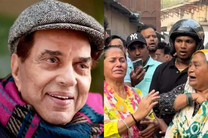 Dharmendra Death - Fan Cries Outside Funeral in Viral Video Dharmendra Death - Fan Cries Outside Funeral in Viral Video