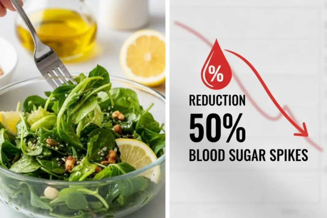 Diabetes Care Eating Salad Spikes blood Sugar