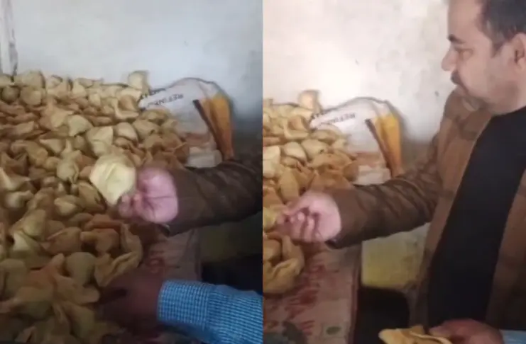 Madhya Pradesh Viral video Filthy Samosas Supplied At Satna Station