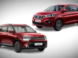 Maruti Ertiga 2025 Vs Kia Carens