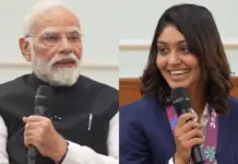 Narendra Modi Viral Video: Harleen Deol Evokes Laughter With Her Query On His Skincare Routine, Says ‘Aap Bahut Glow Krte Ho Sir’ – WATCH Narendra Modi Viral Video with Harleen Deol