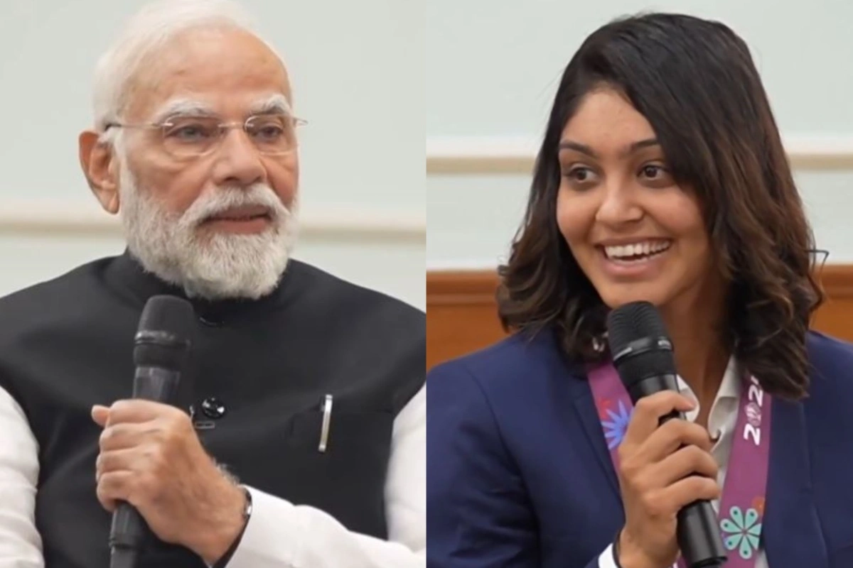 Narendra Modi Viral Video with Harleen Deol Narendra Modi Viral Video with Harleen Deol