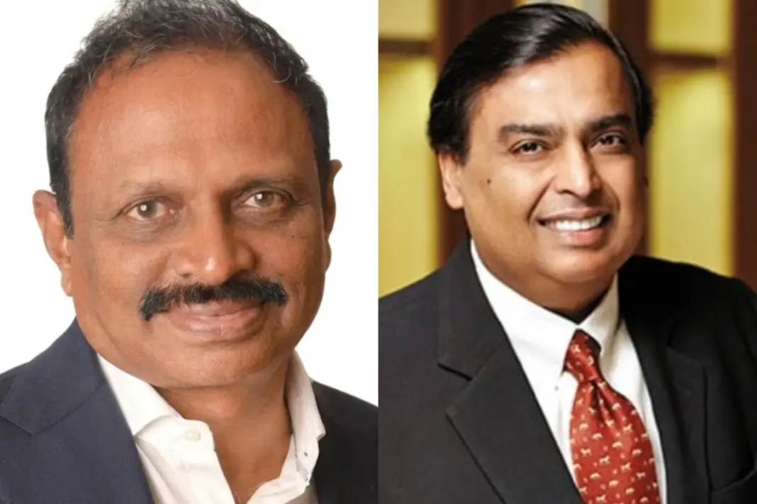 Raju Mantena and Mukesh Ambani