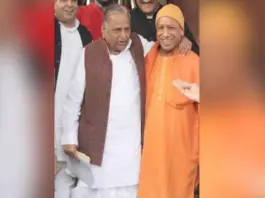 Yogi Adityanath and Mulayam Singh Yadav