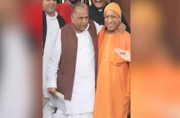 Yogi Adityanath and Mulayam Singh Yadav