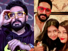 Aaradhya Bachchan with Abhishek Bachchan and Aishwarya Rai Bachchan