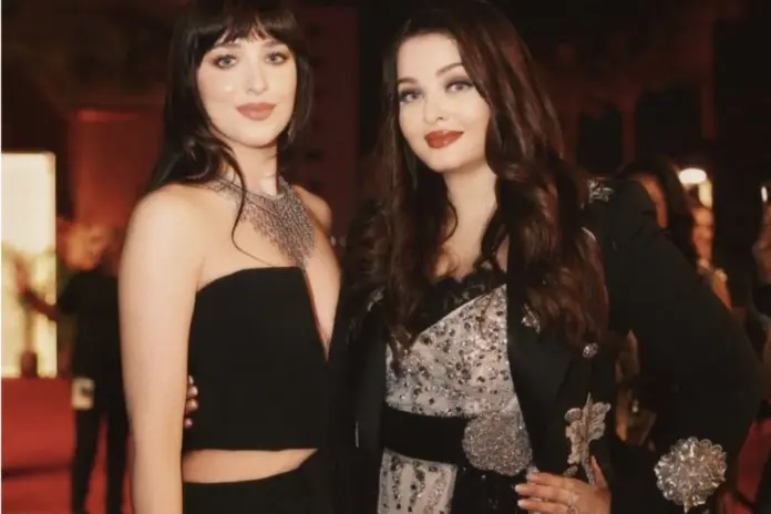 Aishwarya Rai and Dakota Johnson at Red Sea International Film Festival 2025