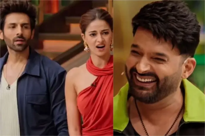 The Great Indian Kapil Show Season 4 - Kapil Sharma, Kartik Aaryan and Ananya Panday The Great Indian Kapil Show Season 4 - Kapil Sharma, Kartik Aaryan and Ananya Panday