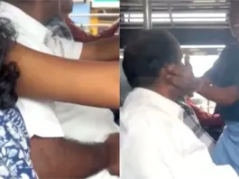Viral Video - Woman Slaps Man in bus for inappropriate touching