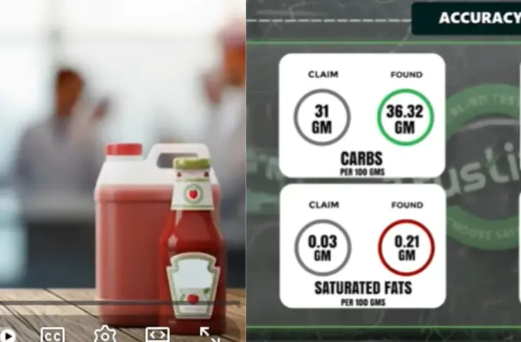 Kissan ketchup lab test