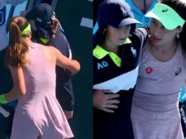 Australian Open Viral Video - Zeynep Sönmez Rushes to help ball girl