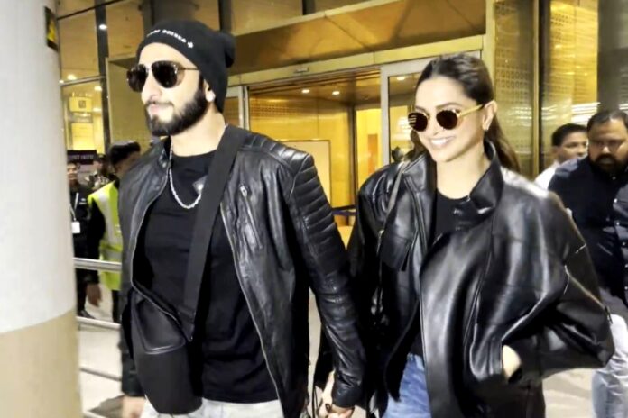 Dhurandhar Ranveer Singh and Wife Deepika Padukone at airport Dhurandhar Ranveer Singh and Wife Deepika Padukone at airport
