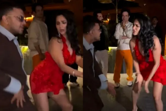 Gaurav Khanna Wife Akanksha chamola dances on Chikni Chameli