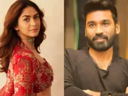 Mrunal Thakur and Dhanush