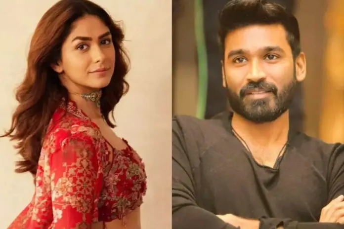 Mrunal Thakur and Dhanush