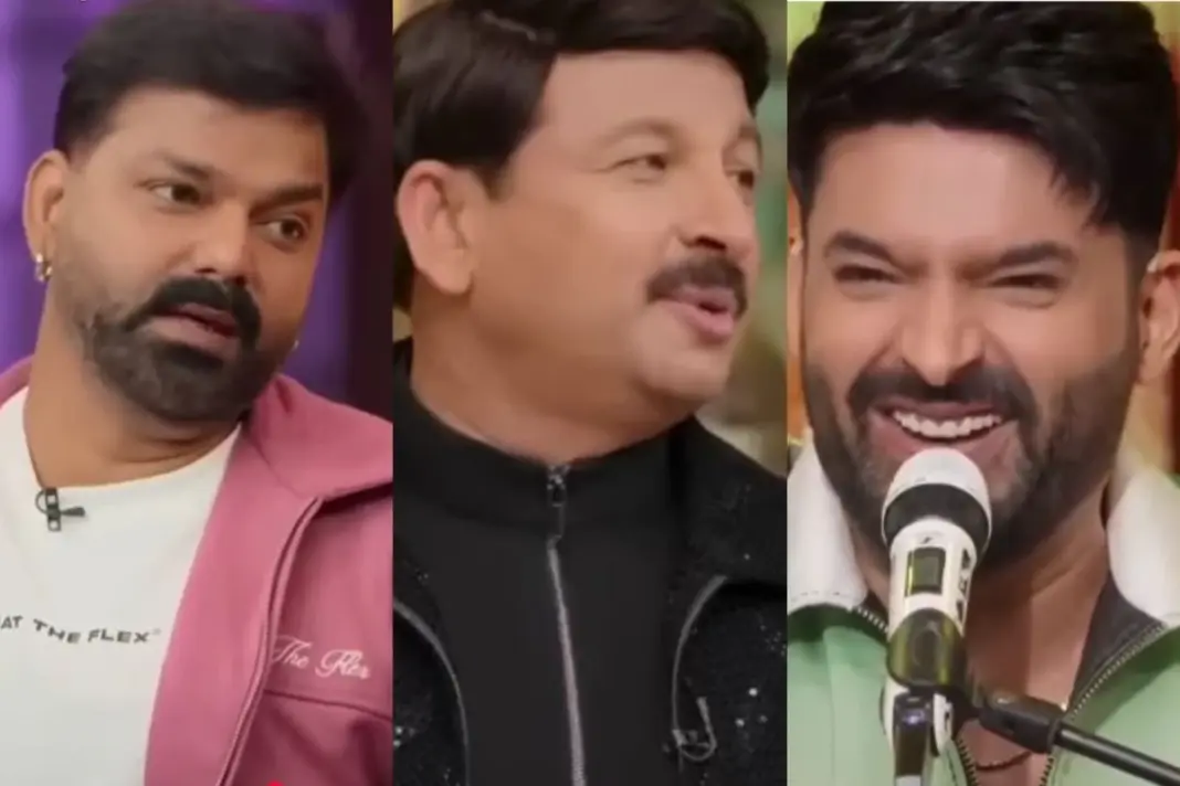 Pawan Singh and Manoj Tiwari on The Great Indian Kapil Show Season 4