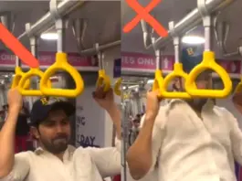 Varun Dhawan inside Mumbai Metro
